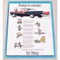 1957 Ford Fairlane 500 Automobile Art Color Print Car Ad - Poetry On Wheels