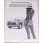 1965 Fiat Convertible Automobile Vintage Print Car Ad - Best Shape In It
