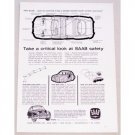 1962 Swedish Saab 96 Automobile Vintage Print Car Ad - Saab Safety