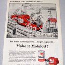 1956 Mobil Oil Ray Crosby Art Print Ad - Dewdrop Irrigator