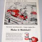 1956 Mobil Oil Ray Crosby Art Print Ad - Dewdrop Irrigator