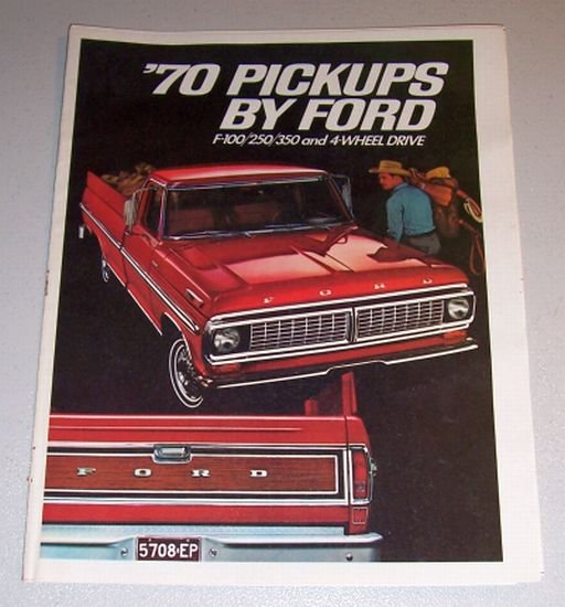 1970 Pickups By Ford 12 Page Insert Truck Ad