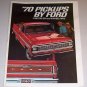 1970 Pickups By Ford 12 Page Insert Truck Ad