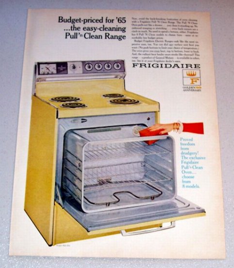 1965 Frigidaire Model RD-39J Oven Color Print Ad