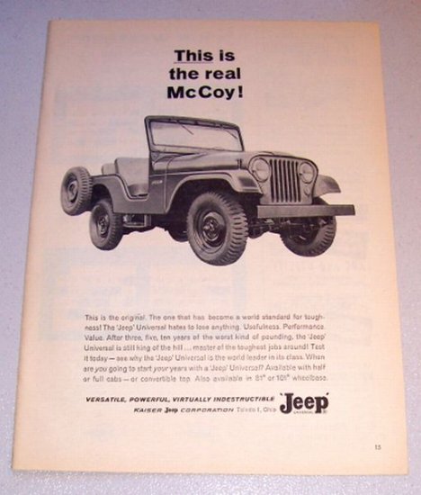 1963 Jeep Universal Vehicle Print Ad
