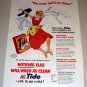 1954 Tide Detergent Color Art Print Ad