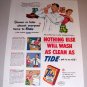 1954 Tide Detergent Color Art Print Ad