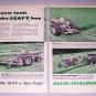 1959 Allis Chalmers 2 Page Tractors Equipment Print Ad