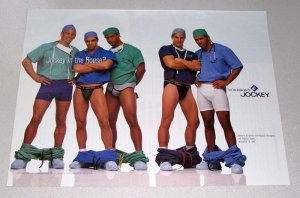 1998 Jockey Men's Underwear Los Angeles County Doctors Color Print Ad