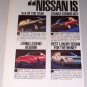 1987 NISSAN Automobiles 2 Page Color Print Ad