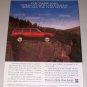 1995 Jeep Cherokee Sport 4x4 SUV Color Print Truck Ad