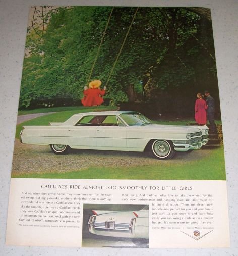 1964 Cadillac Sedan Automobile Color Car Ad