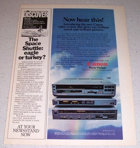 1985 Cannon Video System Color Electronics Ad