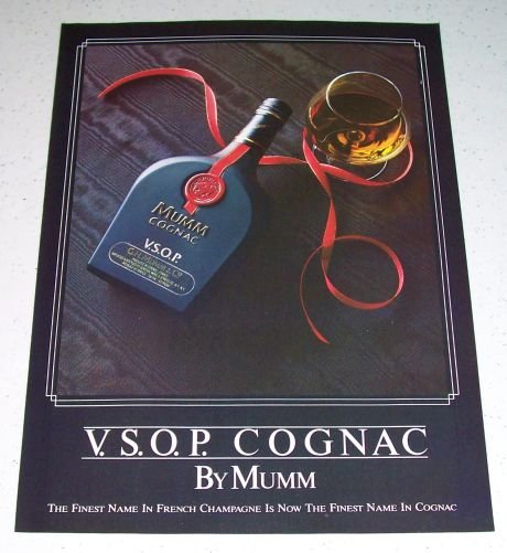 1986 Mumm Cognac VSOP Color Liquor Ad