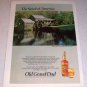 1986 Old Grand Dad Bourbon Whiskey Color Liquor Ad Mabry Mill Virginia