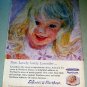 1963 Northern Lavender Bath Tissue Girl Art Color Print Ad