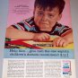1962 St Joseph Aspirin Boy Crayola Crayons Color Print Ad