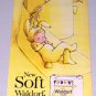 1961 Waldorf Yellow Bath Tissue Bunny Art Color Print Ad
