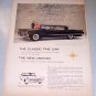 1958 Lincoln Landua 4 Door Automobile Color Print Car Ad