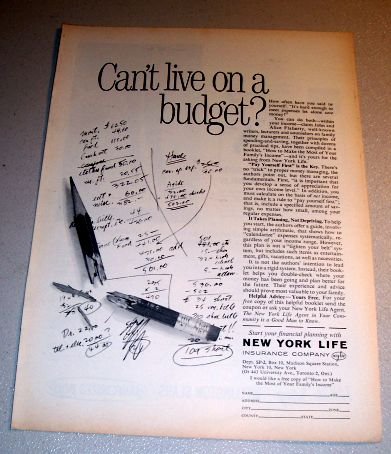 1963 New York Life Insurance Print Ad