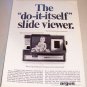 1965 ARGUS 693 Electromatic Slide Viewer Print Ad