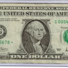 2001 $1 FRN Low number star note