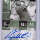 2002 SP Authentic Sign of the Times Rory Sabbatini autograph