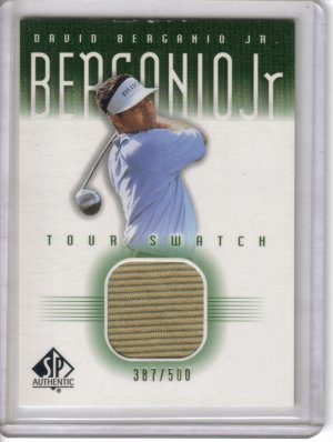2001 SP Authentic David Berganio Jr Tour swatch 387/500