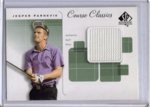 2002 SP Authentic Jesper Parnevik Course Classic swatch