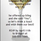 Cocktail Bachelorette Party Ticket Invitation