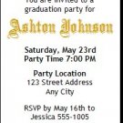 Cap & Diploma Graduation Party Ticket Invitation