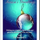 Royal Blue Holiday Greeting