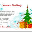Tree Trimming Christmas Greeting