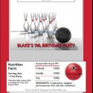 Bowling Candy Bar Wrapper