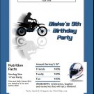 Dirtbike Candy Bar Wrapper