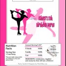 Figure Skater Candy Bar Wrapper