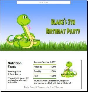 Rattlesnake Candy Bar Wrapper