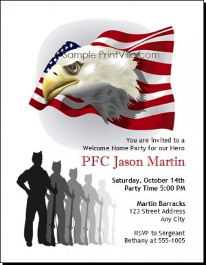 American Eagle Party Invitation