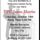 American Eagle Welcome Home Ticket Invitation