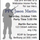 USA Welcome Home Ticket Invitation