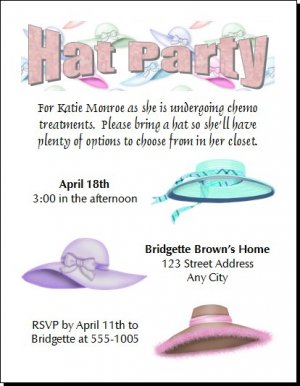 Hat Party Invitation