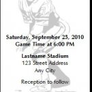 Football Wedding 2 Ticket Invitation