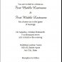 Baseball 2 Wedding Invitation 5x7