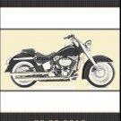 Motorcycle Wedding BW Invitation 5x7