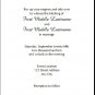 Motorcycle Wedding Invitation 5x7