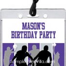 Black Purple Basketball Team All-Star Pass Invitation