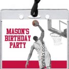 Red Black Basketball Dunk All-Star Pass Invitation