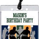 Blue Gold Green Basketball Team All-Star Pass Invitation