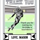 Raiders Colored Football Thank You Cards 2