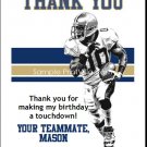 Rams Colored Football Thank You Cards